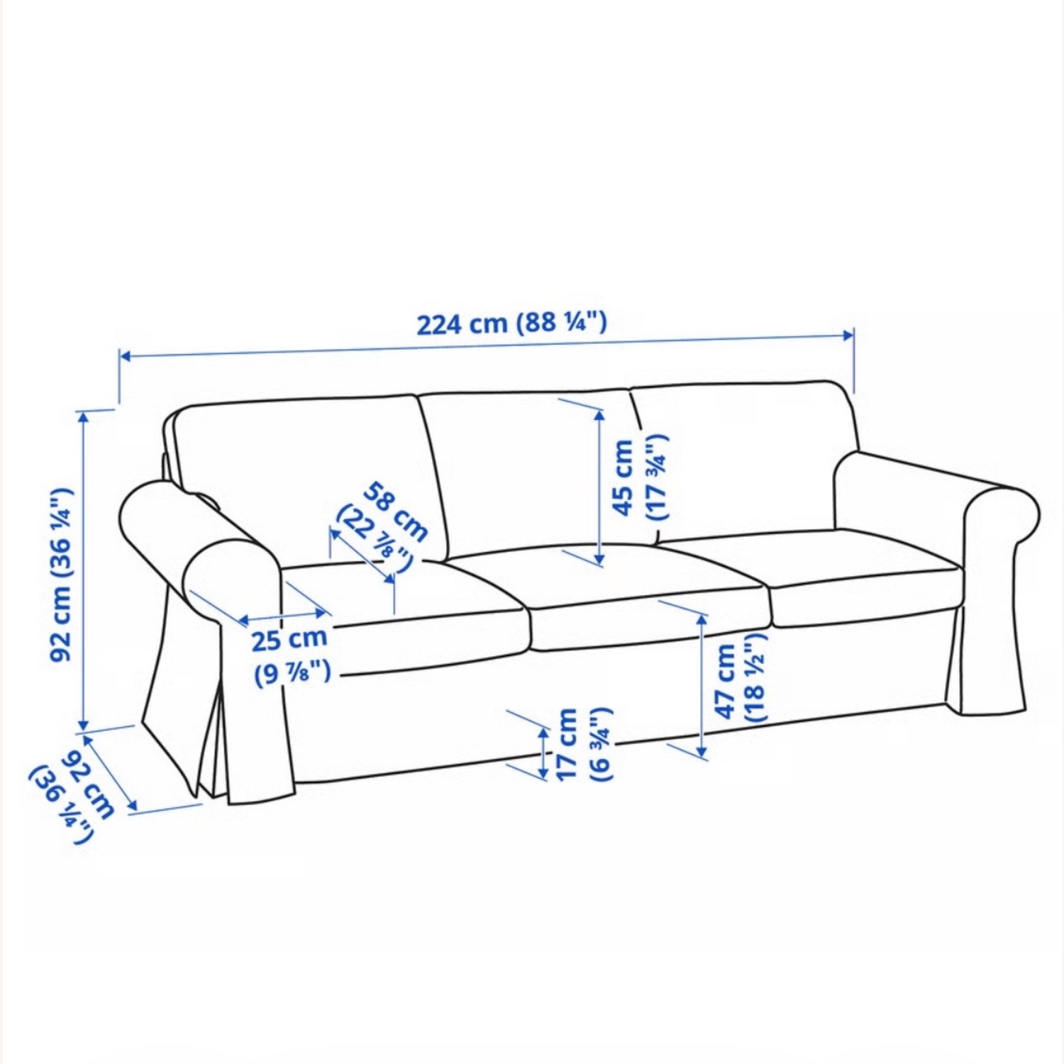 IKEA Uppland Green 3+ Seater Sofa - image-4