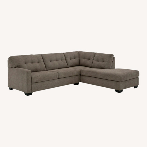 Used Ashley Furniture Dark Brown 2 Piece Sectional for sale on AptDeco