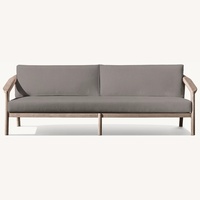 Restoration Hardware Malta 90" Outdoor Teak Sofa