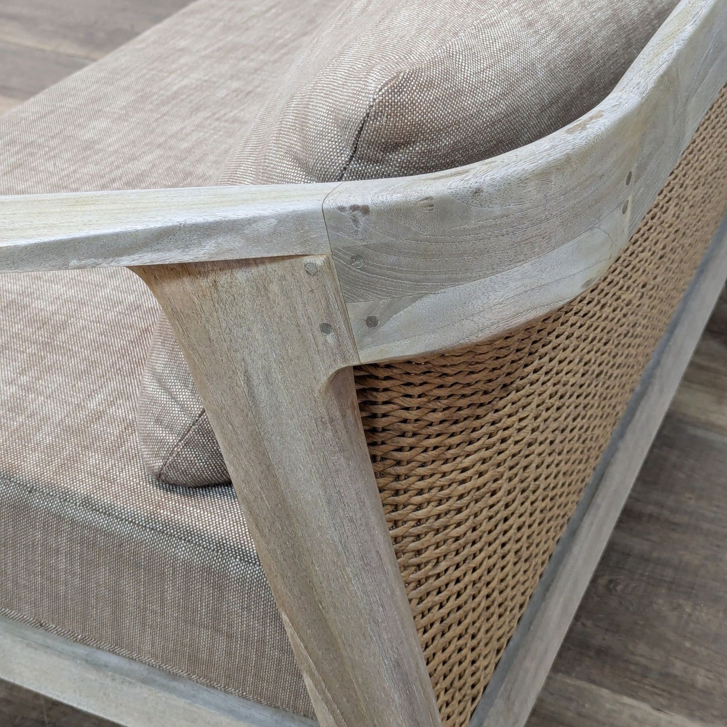 Restoration Hardware Malta 90" Outdoor Teak Sofa - image-5