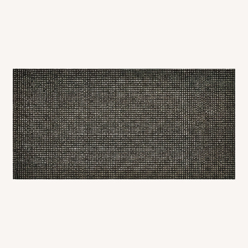 Used Dark Gray Wool Runner Rug 2.8' x 14.7' for sale on AptDeco