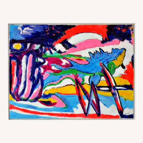 Used Original Abstract Acrylic Painting for sale on AptDeco