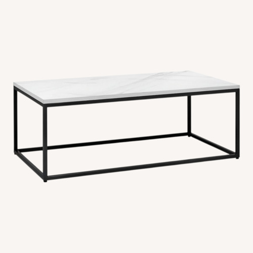 Used Target Faux Marble Coffee Table for sale on AptDeco