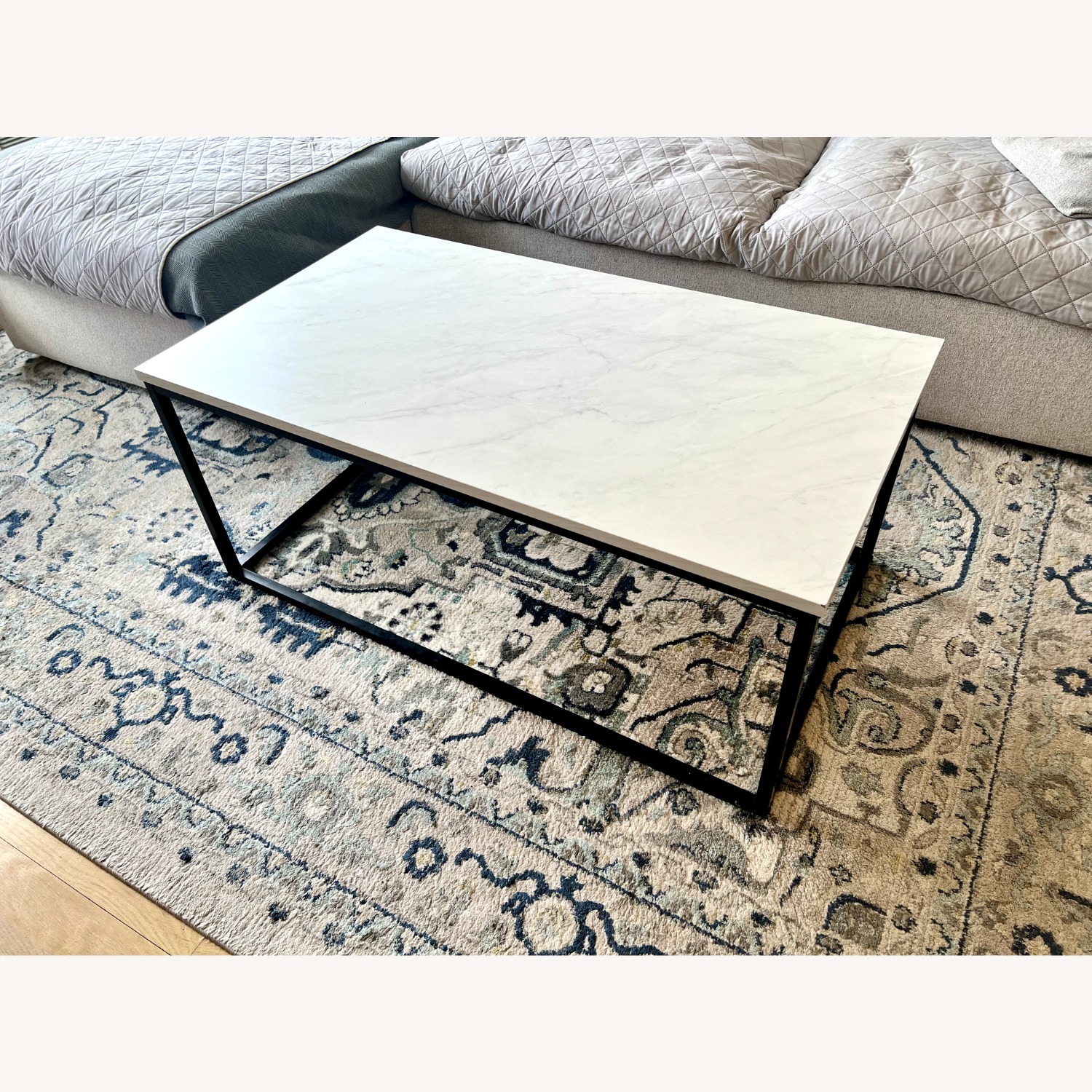 Target Faux Marble Coffee Table - image-1
