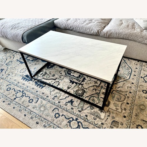 Used Target Faux Marble Coffee Table for sale on AptDeco