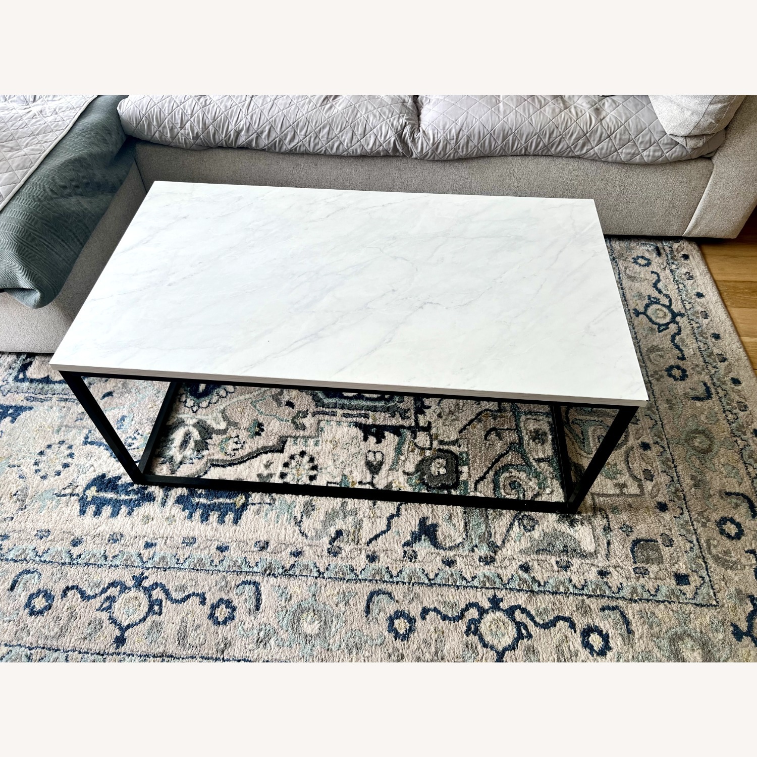 Target Faux Marble Coffee Table - image-2