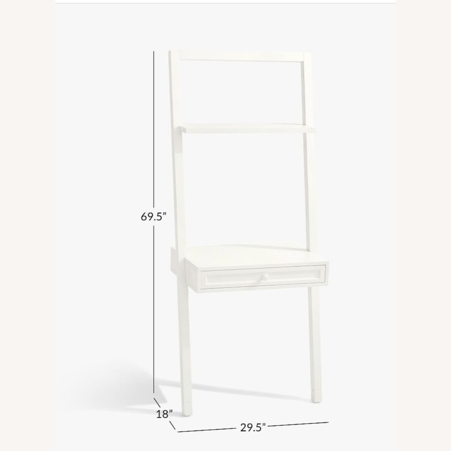 Pottery Barn Teen Beadboard Leaning Wall Desk (29.5") - image-3