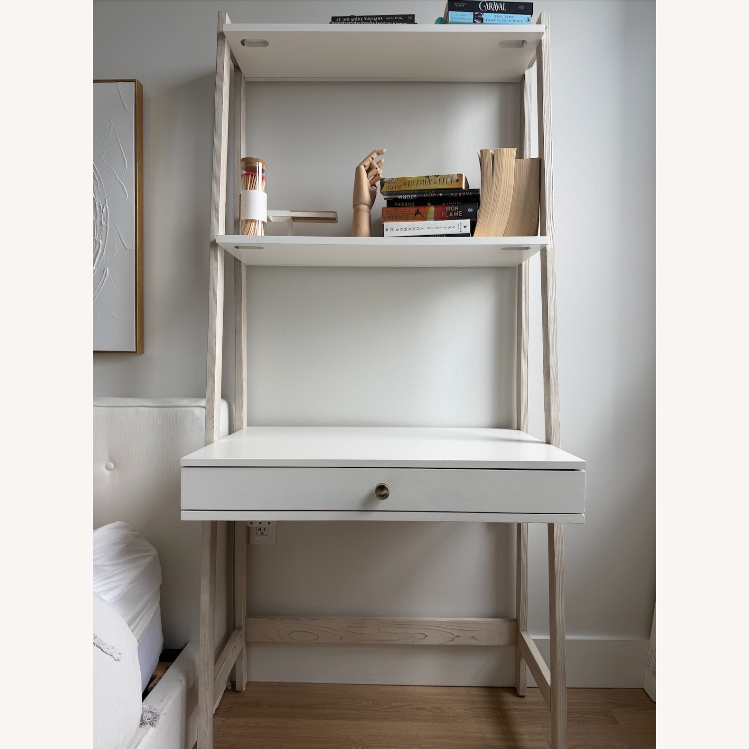 Pottery Barn Teen Beadboard Leaning Wall Desk (29.5") - image-1