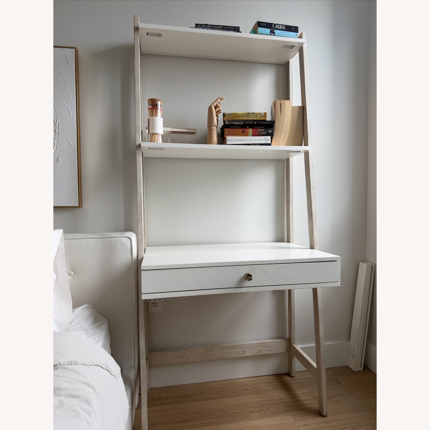 Pottery Barn Teen Beadboard Leaning Wall Desk (29.5") - image-2