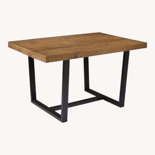 Used Walker Edison Durango Dark Brown Wood Dining Table for sale on AptDeco