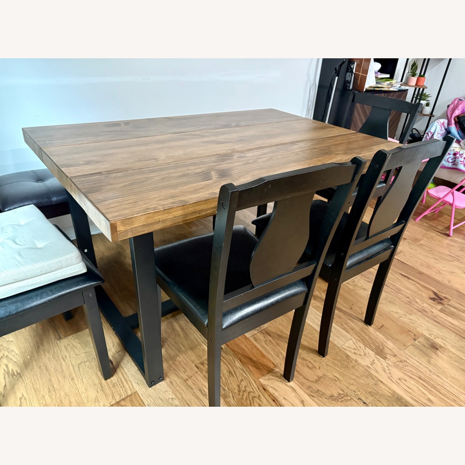 Walker Edison Durango Dark Brown Wood Dining Table - image-5