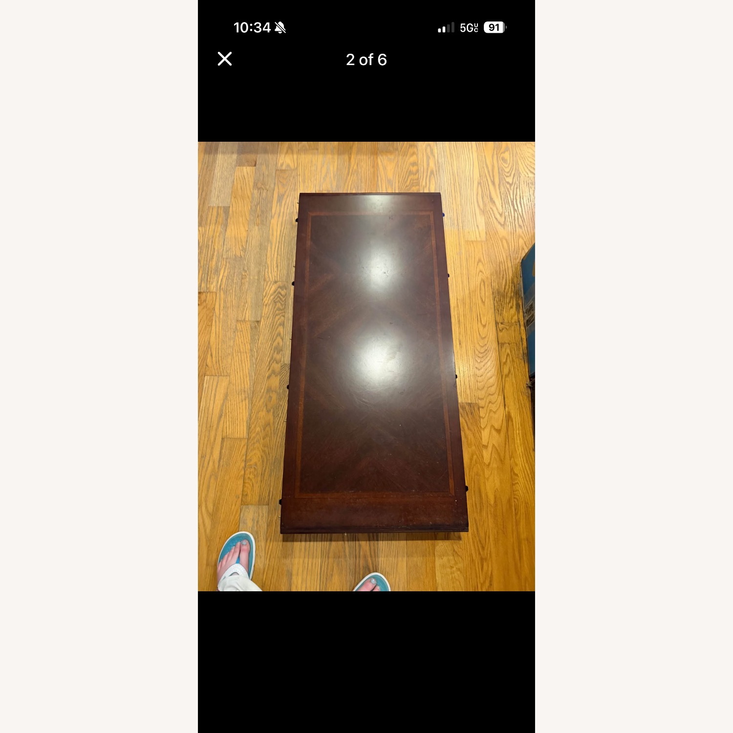 Dark Brown Dining Table with 6 Chairs - image-6