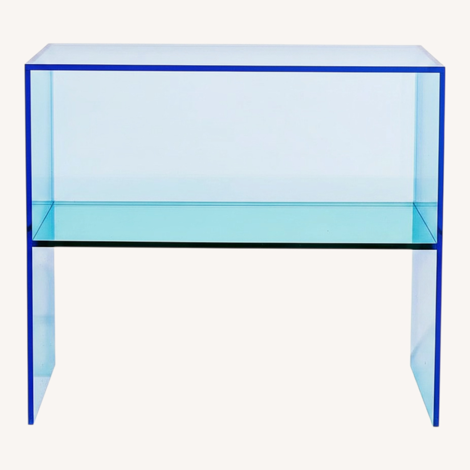 MoMA Blue Plastic Side Table - image-0