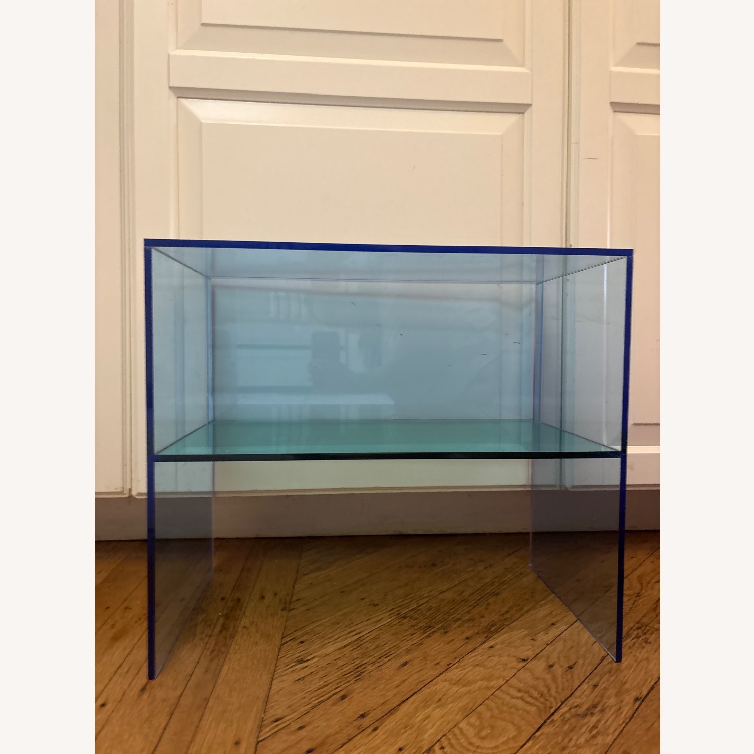 MoMA Blue Plastic Side Table - image-3