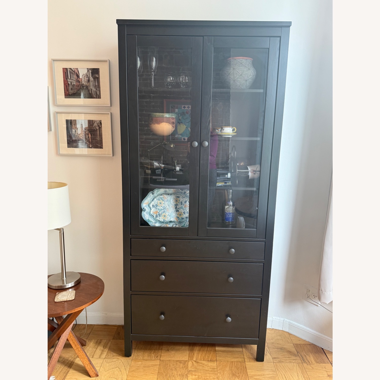 IKEA Hemnes Black Wood Sideboard - image-2