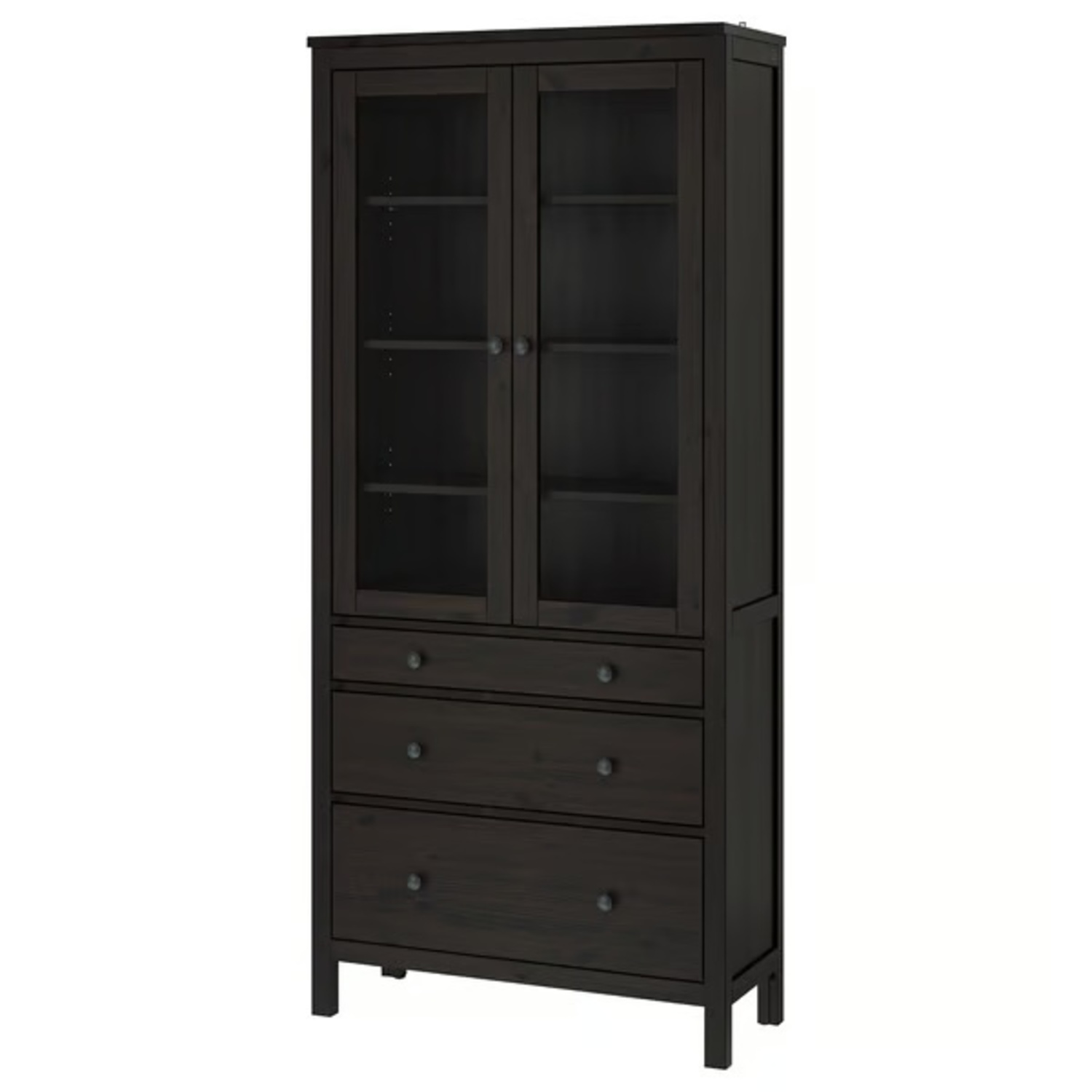 IKEA Hemnes Black Wood Sideboard - image-5