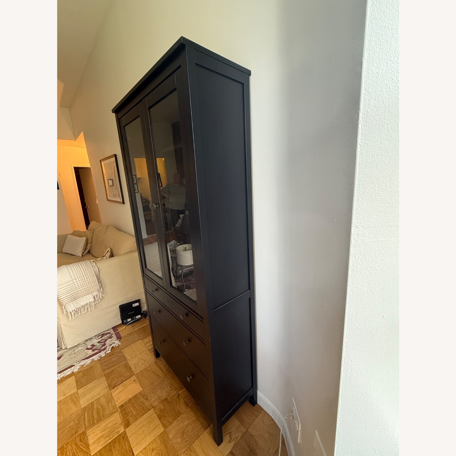 IKEA Hemnes Black Wood Sideboard - image-4