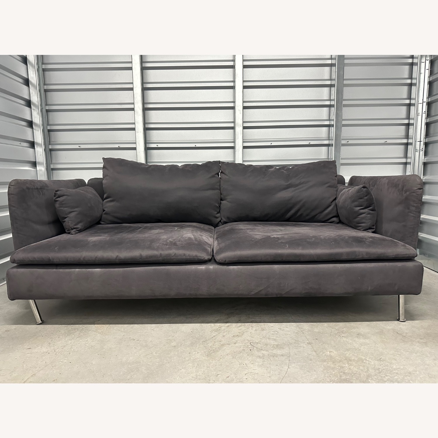 IKEA SÖDERHAMN Dark Gray Fabric 2 Seater Sofa - image-1