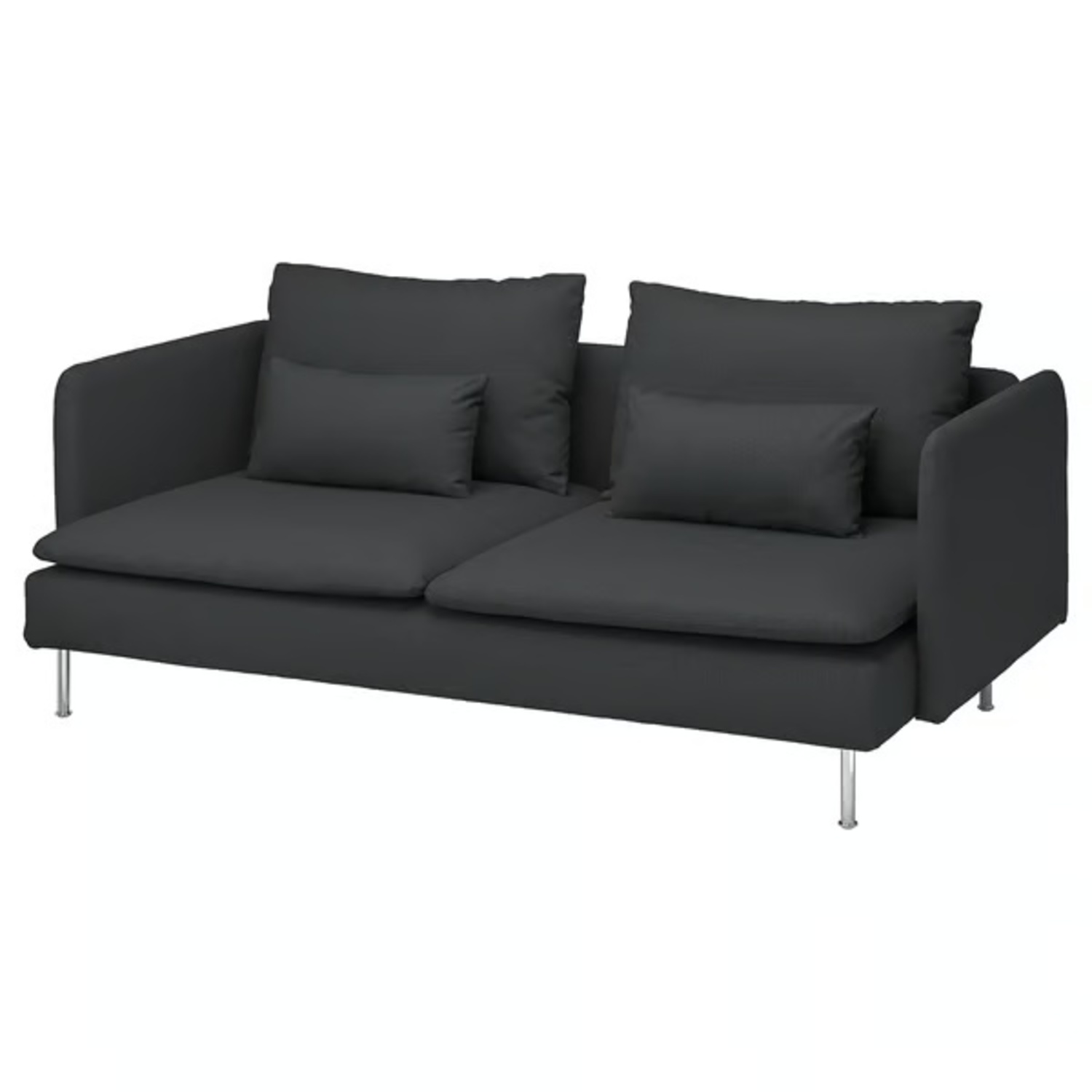 IKEA SÖDERHAMN Dark Gray Fabric 2 Seater Sofa - image-10