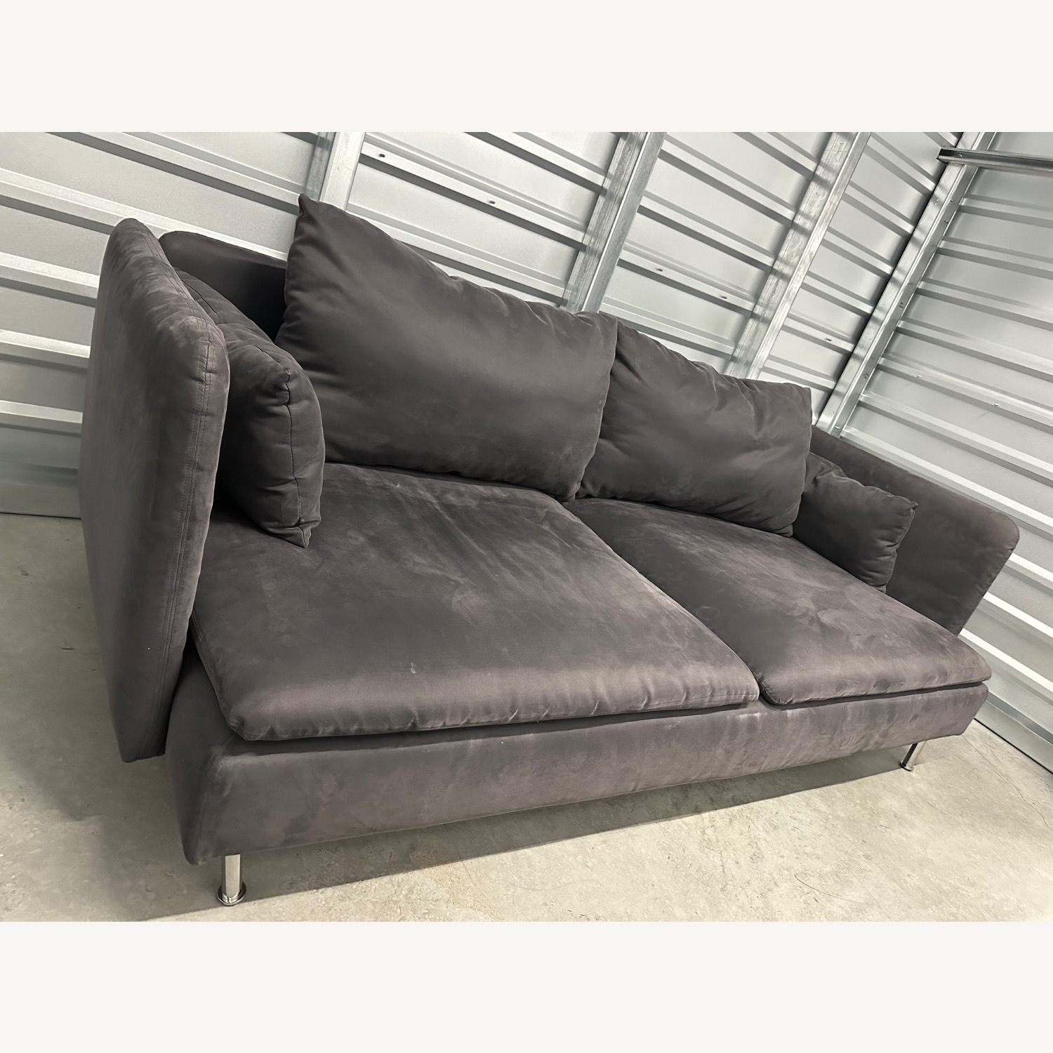 IKEA SÖDERHAMN Dark Gray Fabric 2 Seater Sofa - image-9
