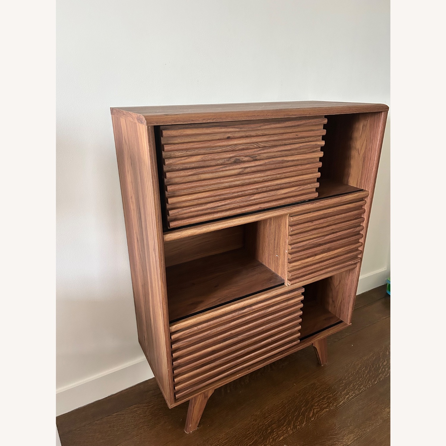 Dark Brown Wood Dresser - image-2