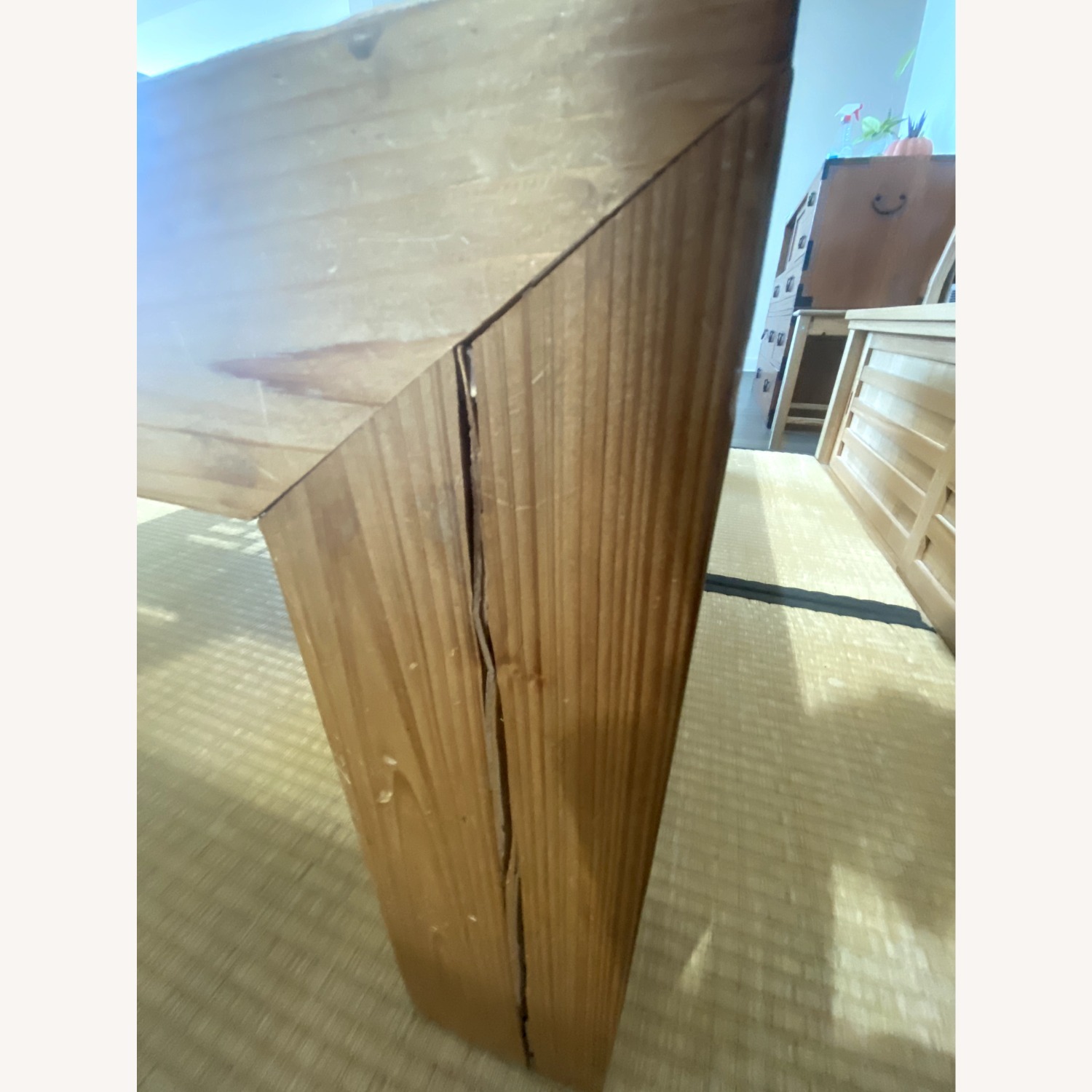 Japanese Kotatsu Coffee Table with Glass Top - image-6
