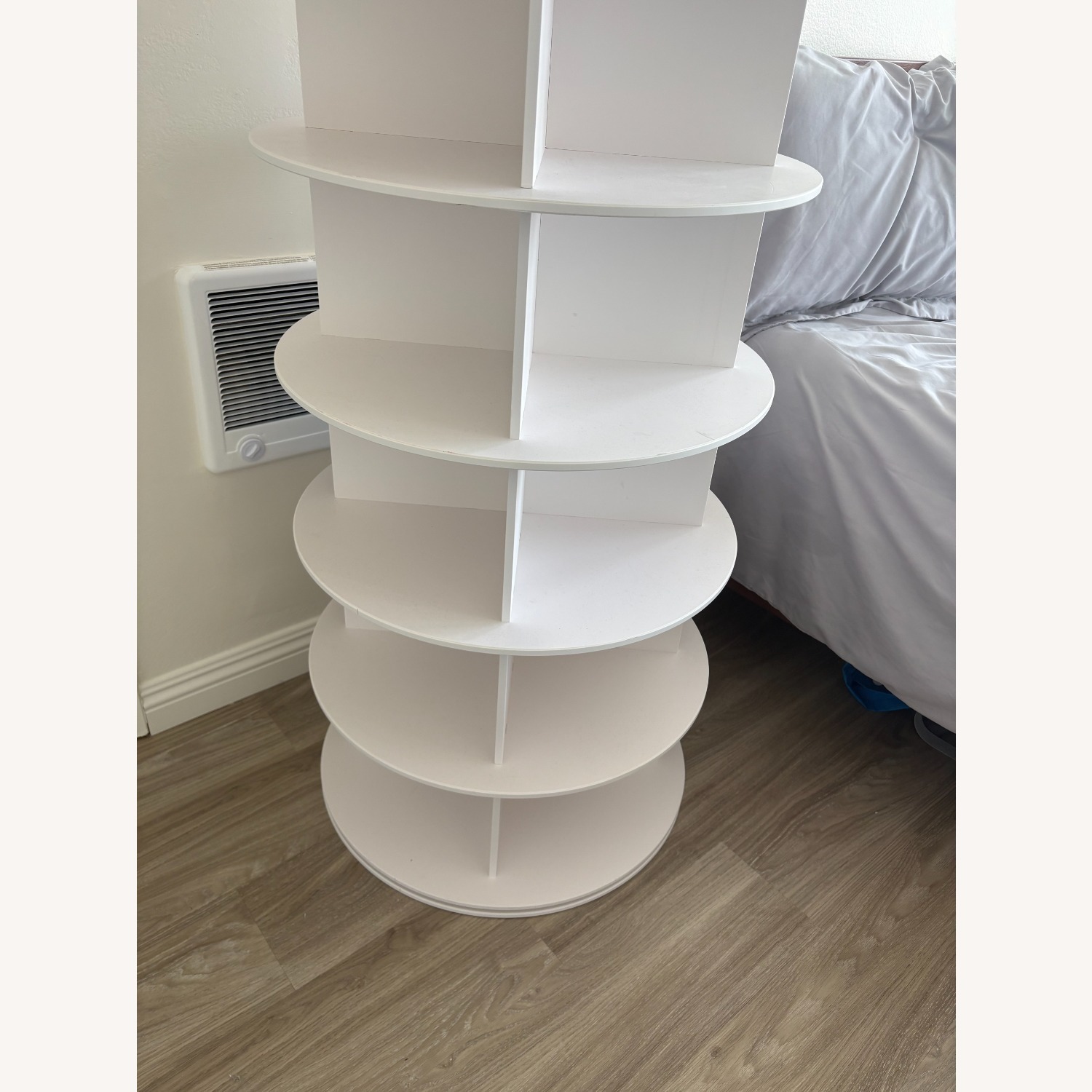 9 Tier Rotating Shoe Rack Tower Lazy Susan - image-4