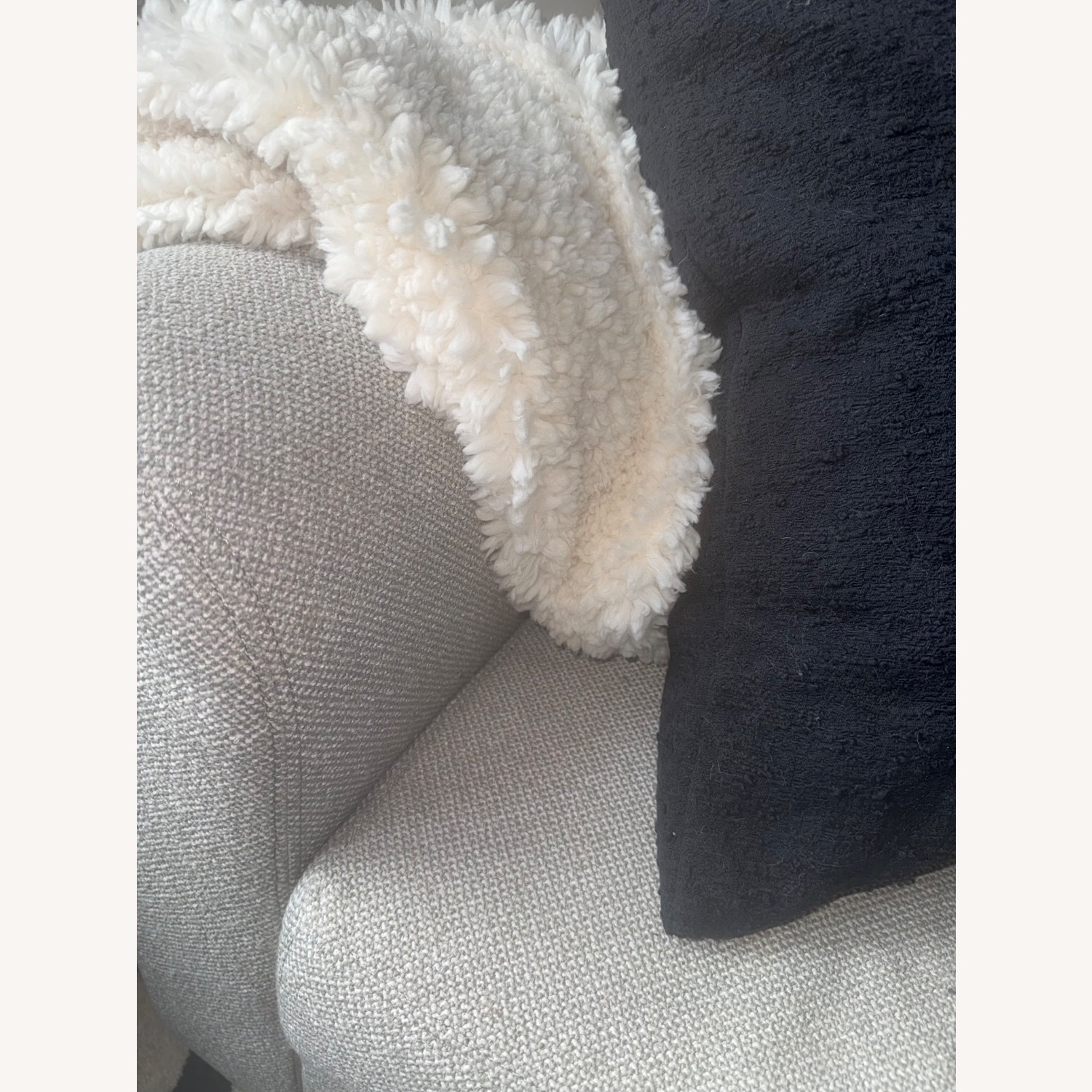 Pottery Barn Shasta Roll Arm Upholstered Futon Sleeper - image-3