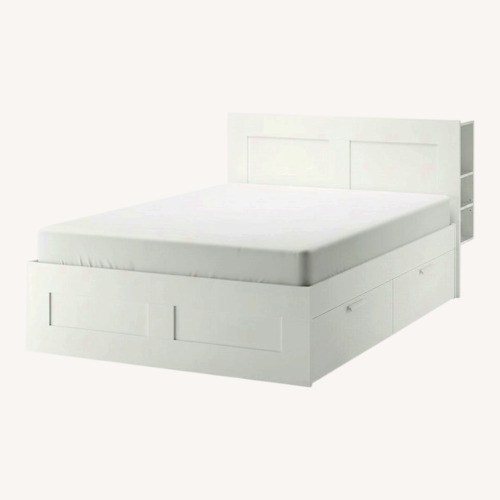 Used IKEA BRIMNES White Full Bed for sale on AptDeco
