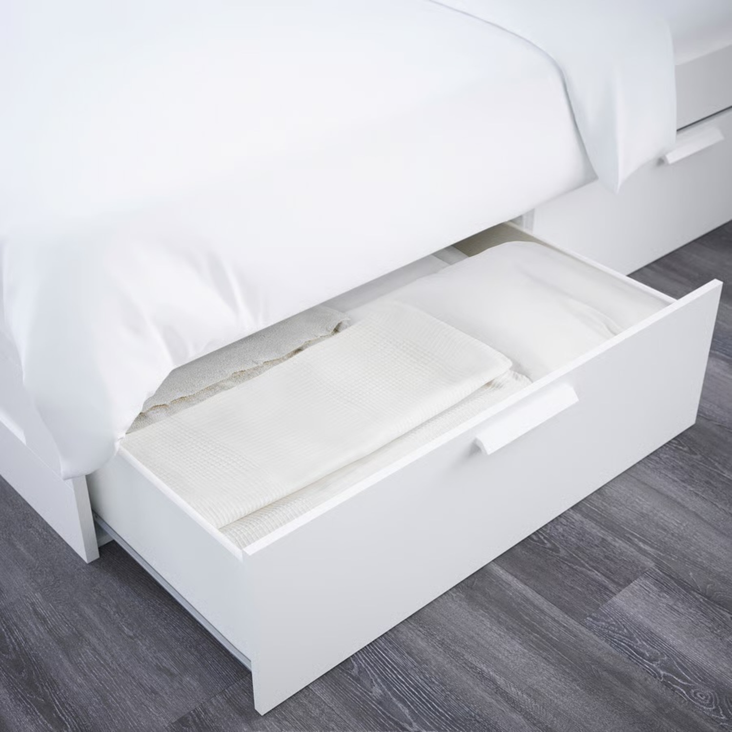 IKEA BRIMNES White Full Bed - image-6