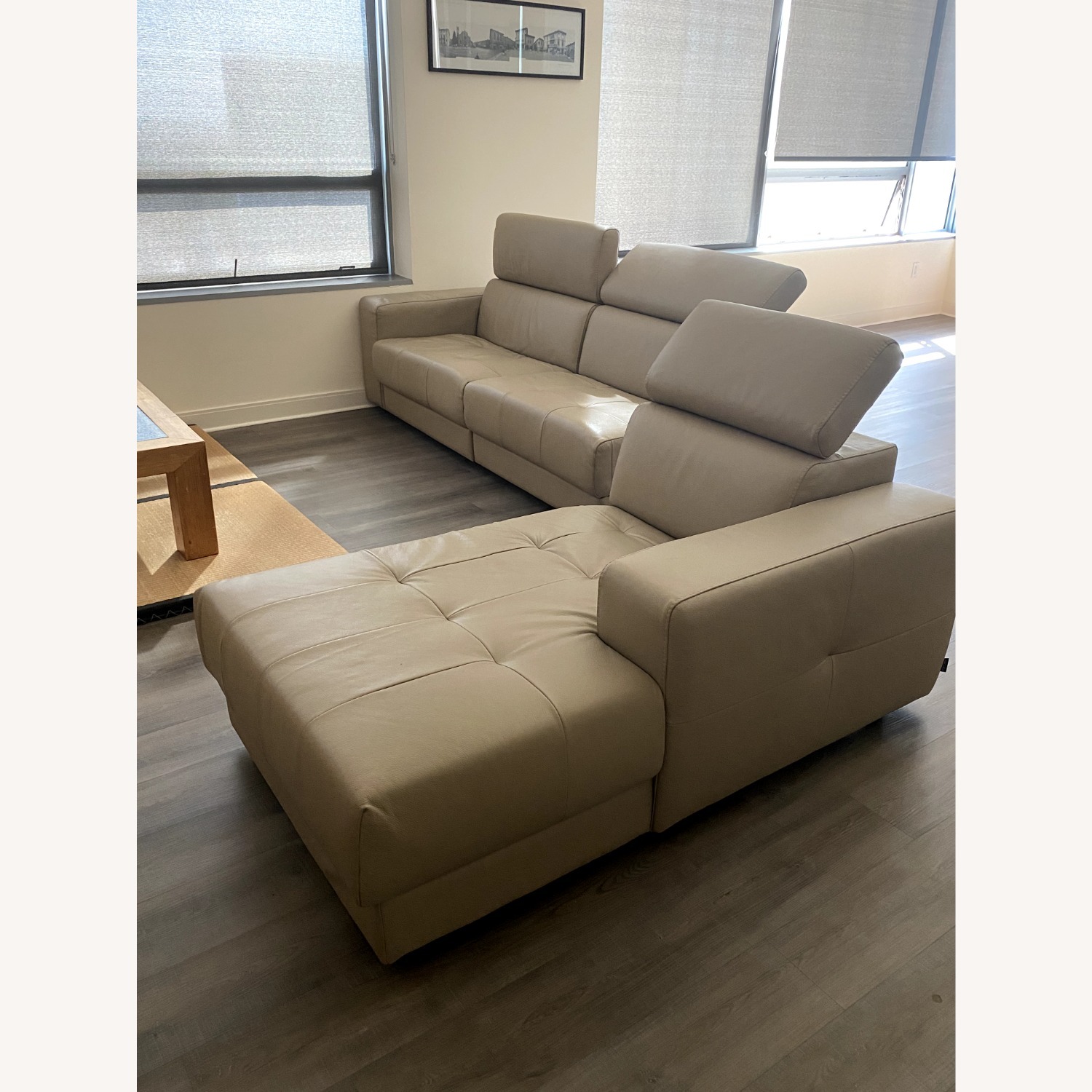 Estro Italian Leather 3+ Piece Sectional Sofa - image-5