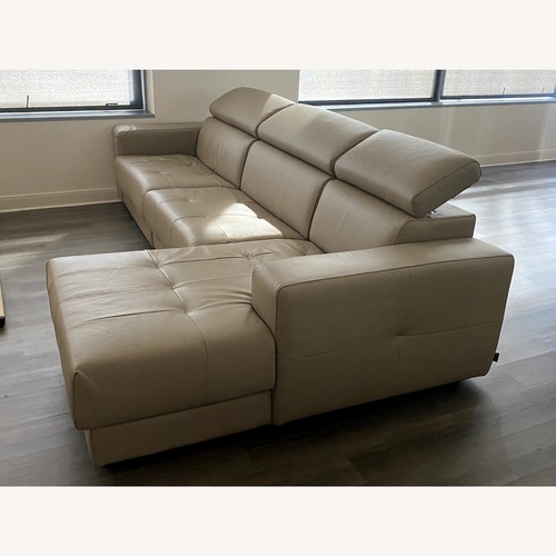 Used Estro Italian Leather 3+ Piece Sectional Sofa for sale on AptDeco