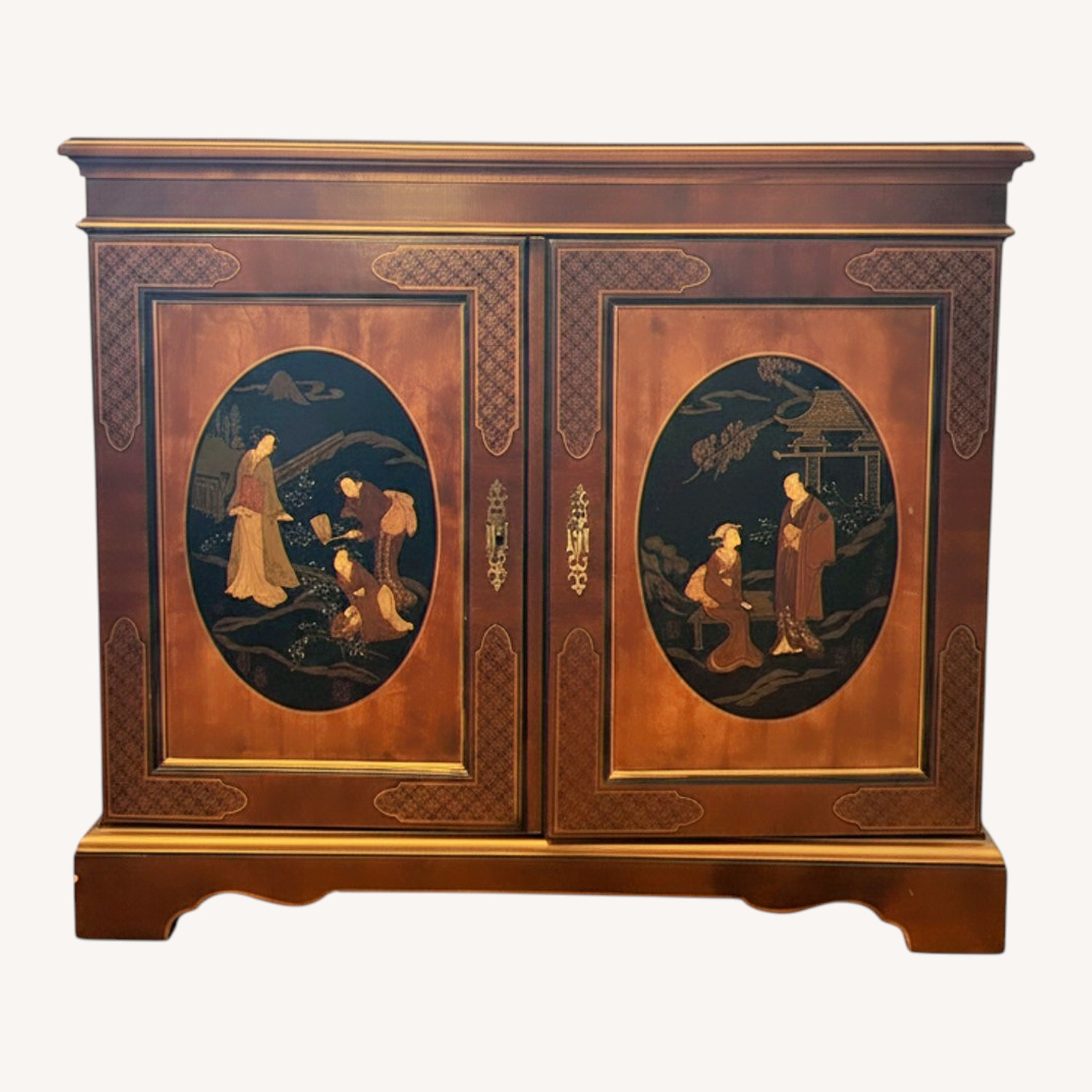 Drexel Dark Brown Wood Media Storage - image-0