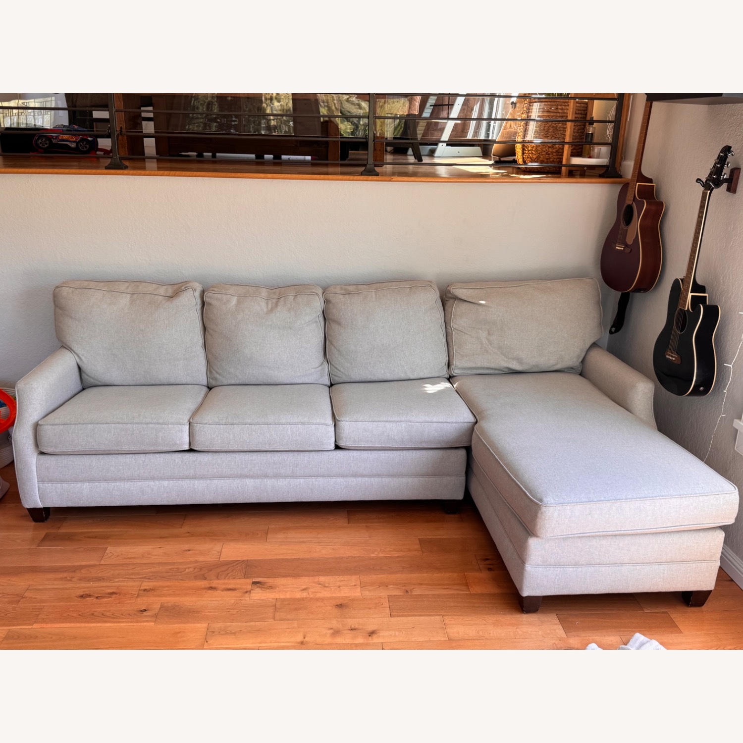 Bassett Natural Fabric Sleeper Sofa - image-4