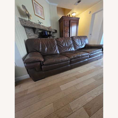 Used  Roche Bobois Leather Dark Brown Kendo Sofa 3 Seats for sale on AptDeco