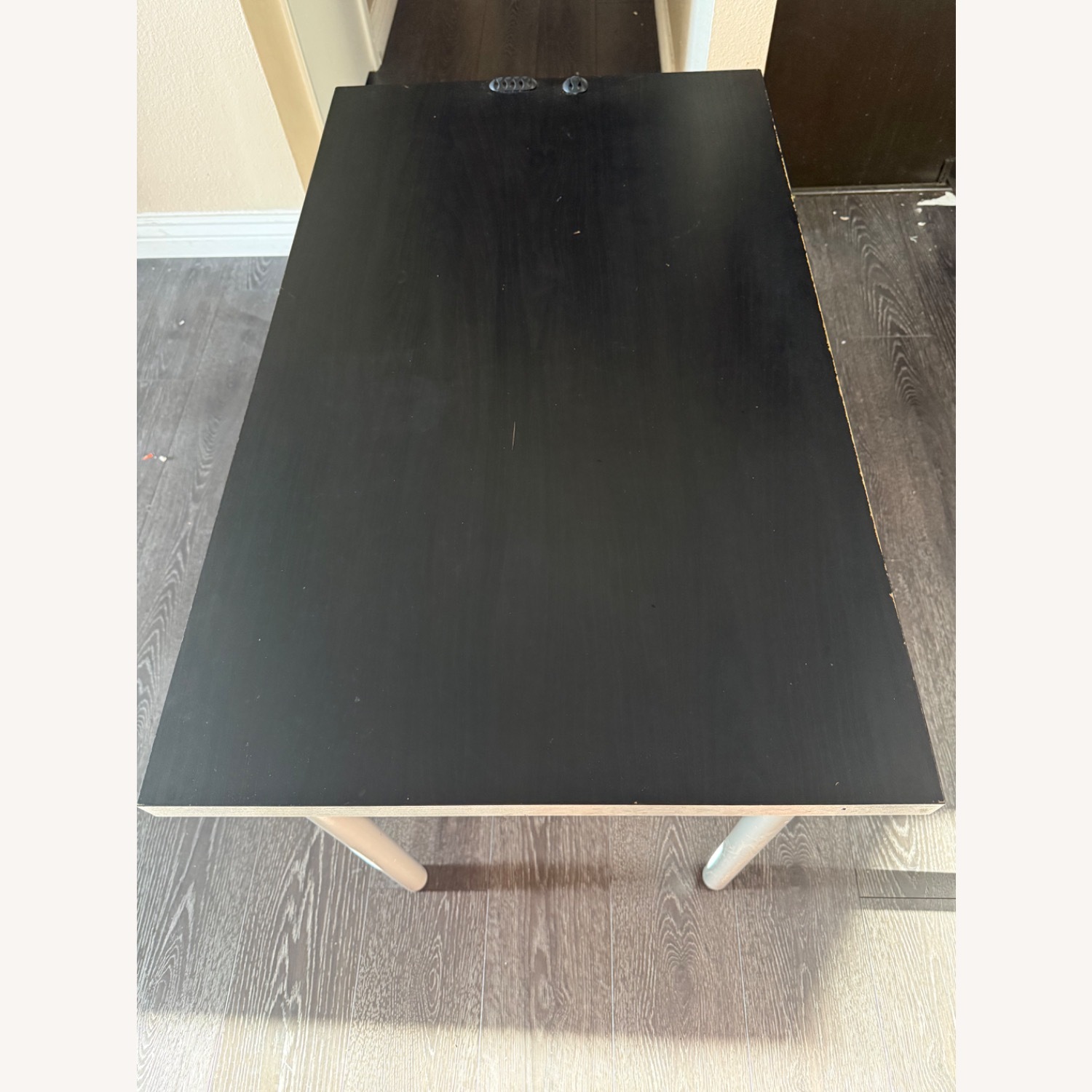 IKEA Black and White Wood Desk - image-4