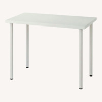 IKEA Black and White Wood Desk