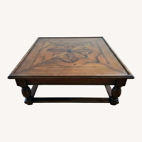 Roche Bobois Dark Brown Wood Coffee Table