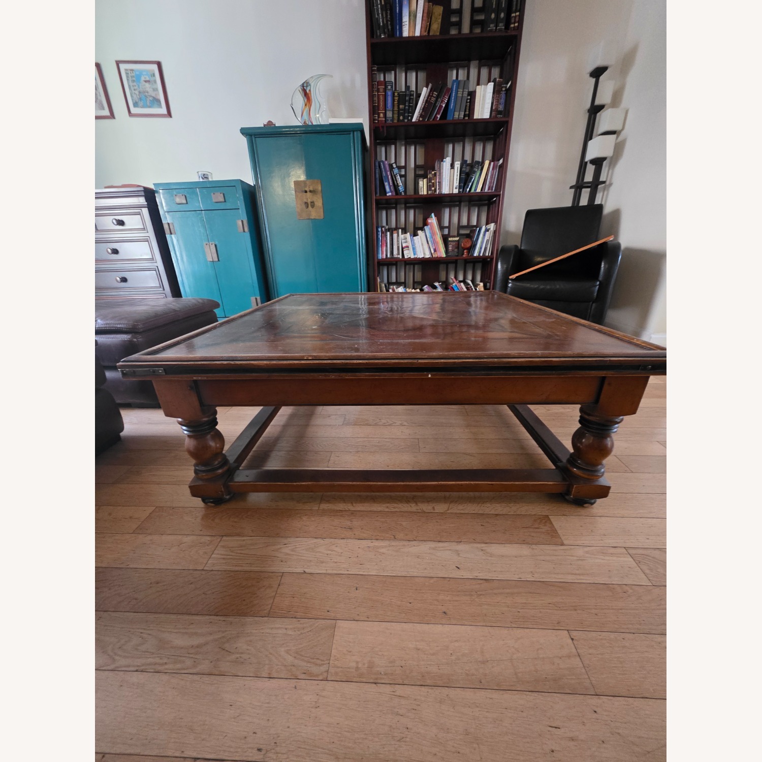 Roche Bobois Dark Brown Wood Coffee Table - image-4