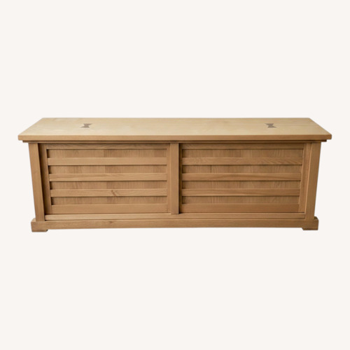 Used Japanese Tansu Style Shoe Bench for sale on AptDeco