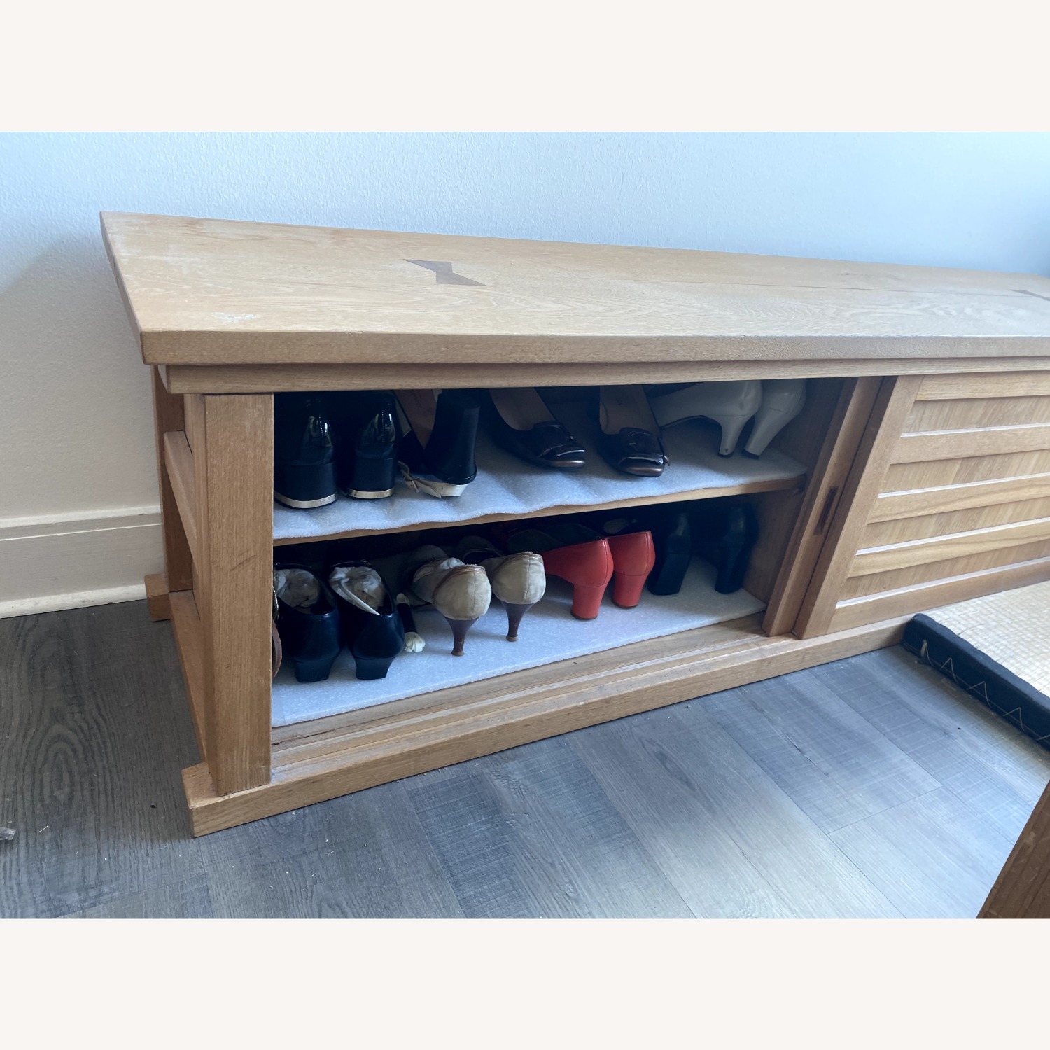 Japanese Tansu Style Shoe Bench - image-2