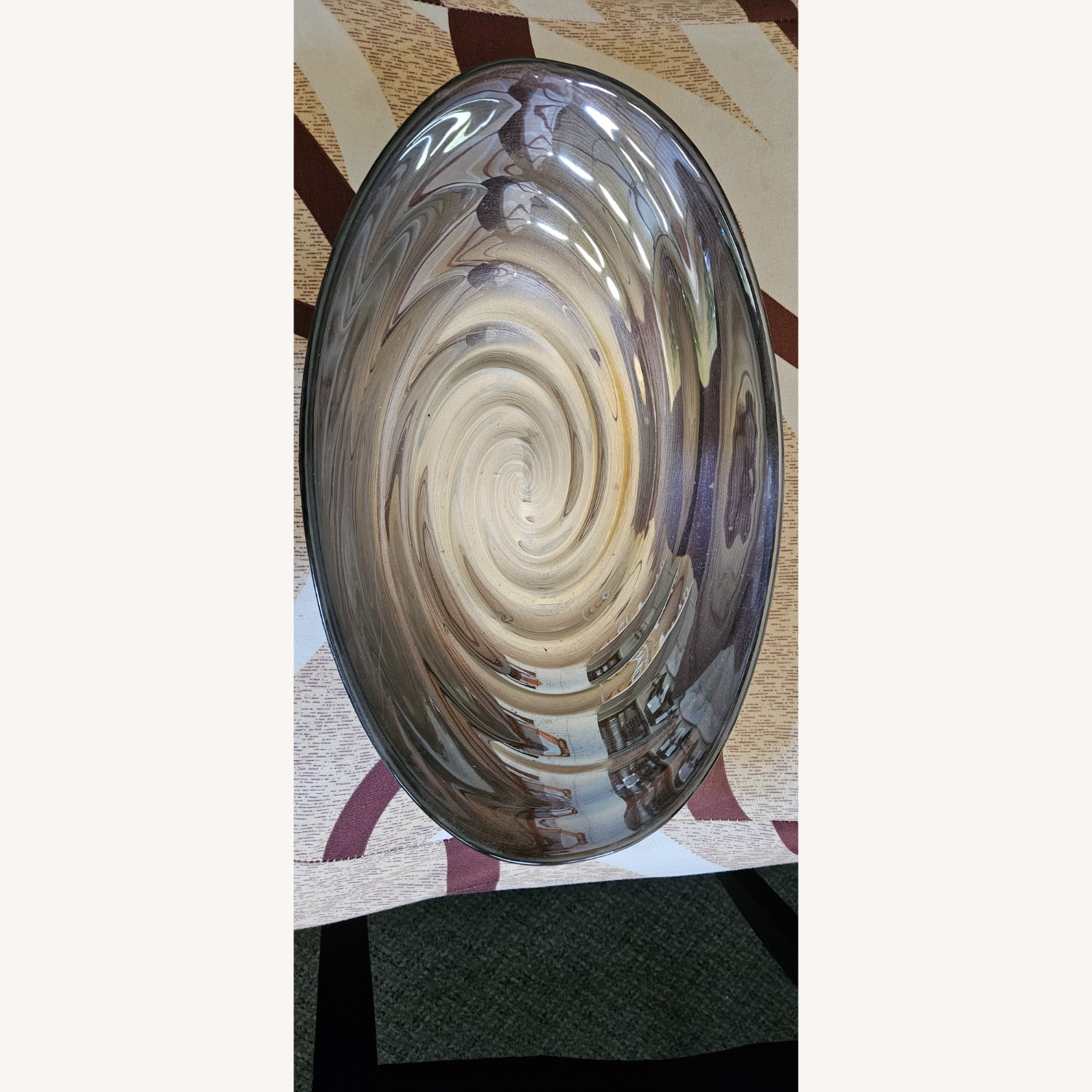 Artisan Hand-Blown Silver Glass Décor - image-2