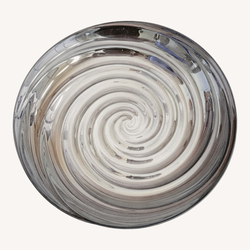 Used Artisan Hand-Blown Silver Glass Décor for sale on AptDeco