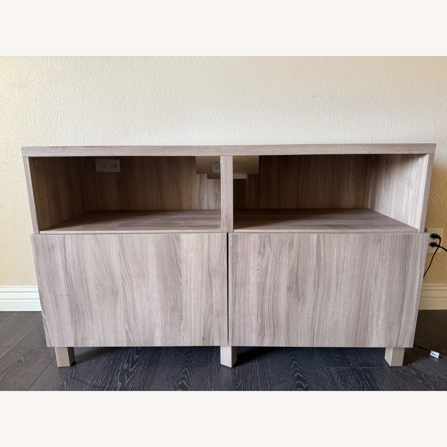 Light Brown Media Storage/TV Stand - image-3