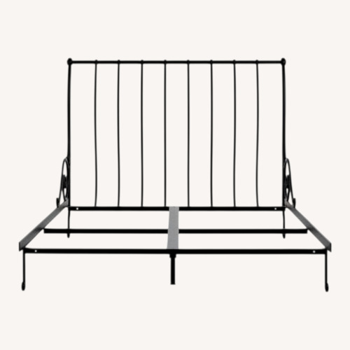 Used Charles P Rogers Iron Sleigh Bed  for sale on AptDeco