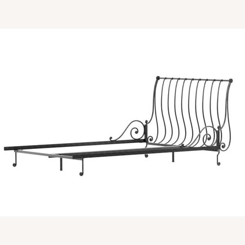 Used Charles P Rogers Iron Sleigh Bed  for sale on AptDeco