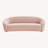 Wayfair Pink Suede 3+ Seater Sofa