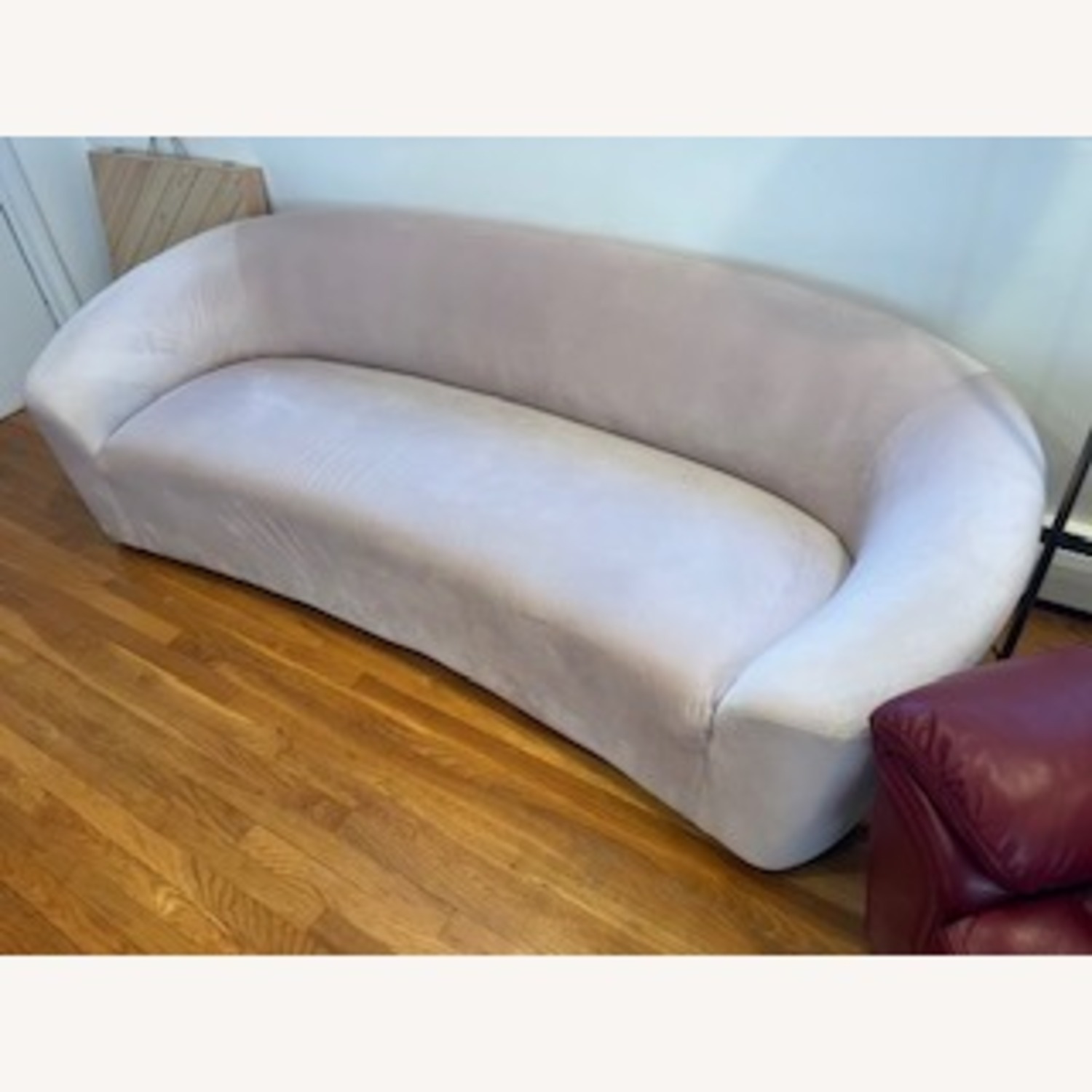 Wayfair Pink Suede 3+ Seater Sofa - image-4