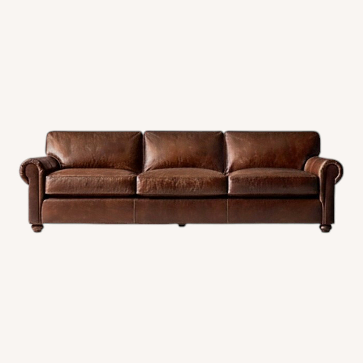 Restoration Hardware Original Lancaster Leather Sofa - image-0