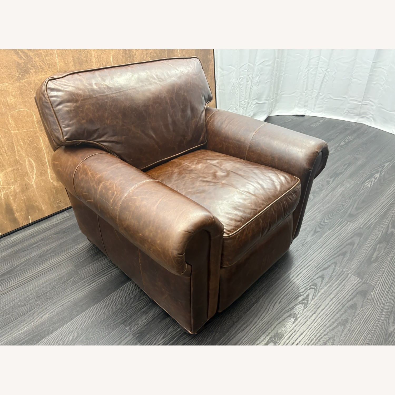 Restoration Hardware Original Lancaster Leather Recliner  - image-7